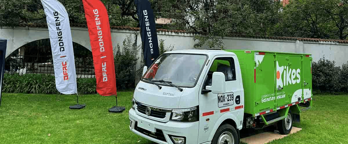 Llegaron a Colombia los primeros camiones DFAC Dongfeng con gas natural
