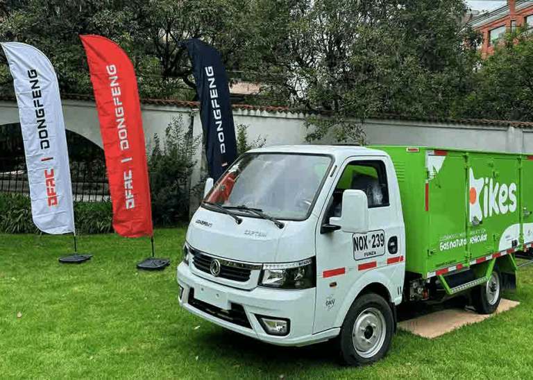 Llegaron a Colombia los primeros camiones DFAC Dongfeng con gas natural