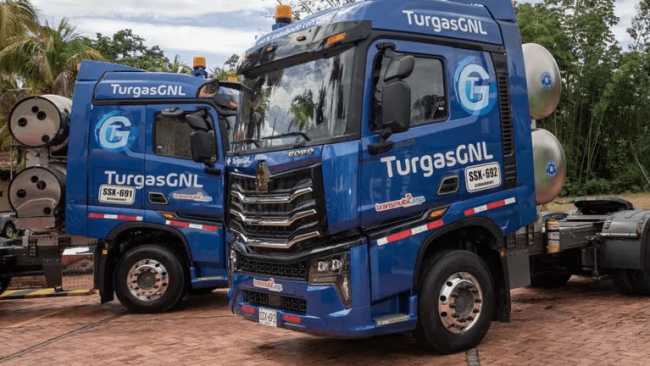 Ecopetrol inició transporte de crudo con tractocamiones a gas natural licuado: “Reduce las emisiones y el ruido” Ecopetrol inició transporte de crudo con tractocamiones a gas natural licuado: “Reduce las emisiones y el ruido”