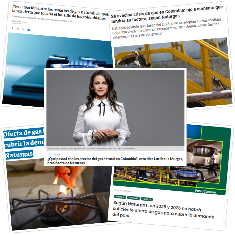 déficit de gas natural