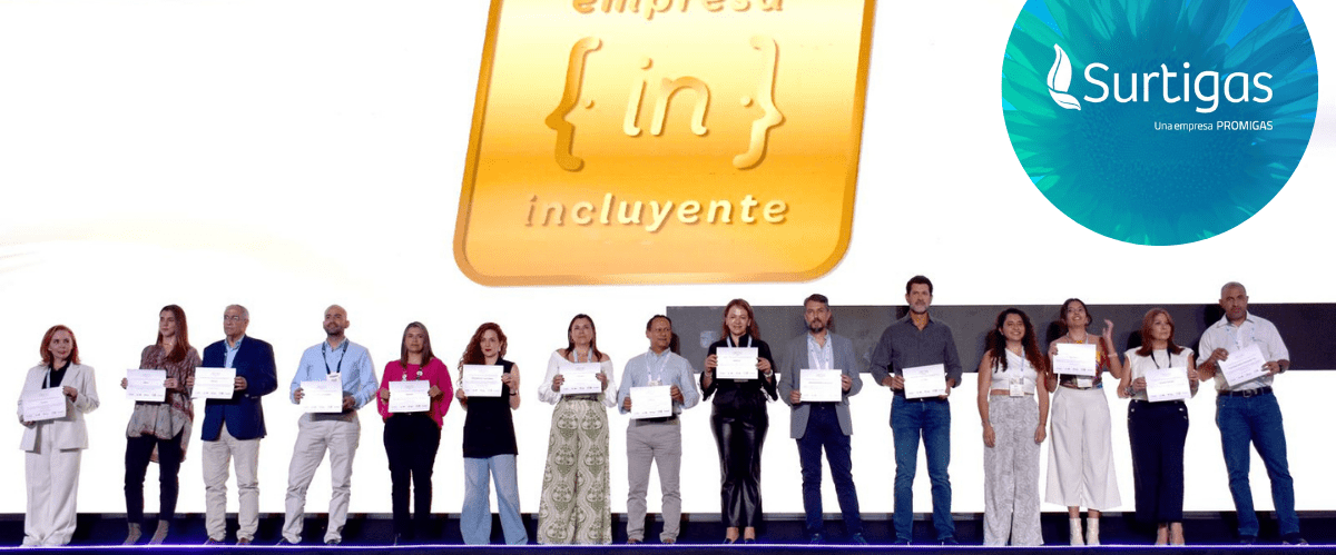 Surtigas reconocida como empresa INspiradora 2024 por su sistema de gas prepago