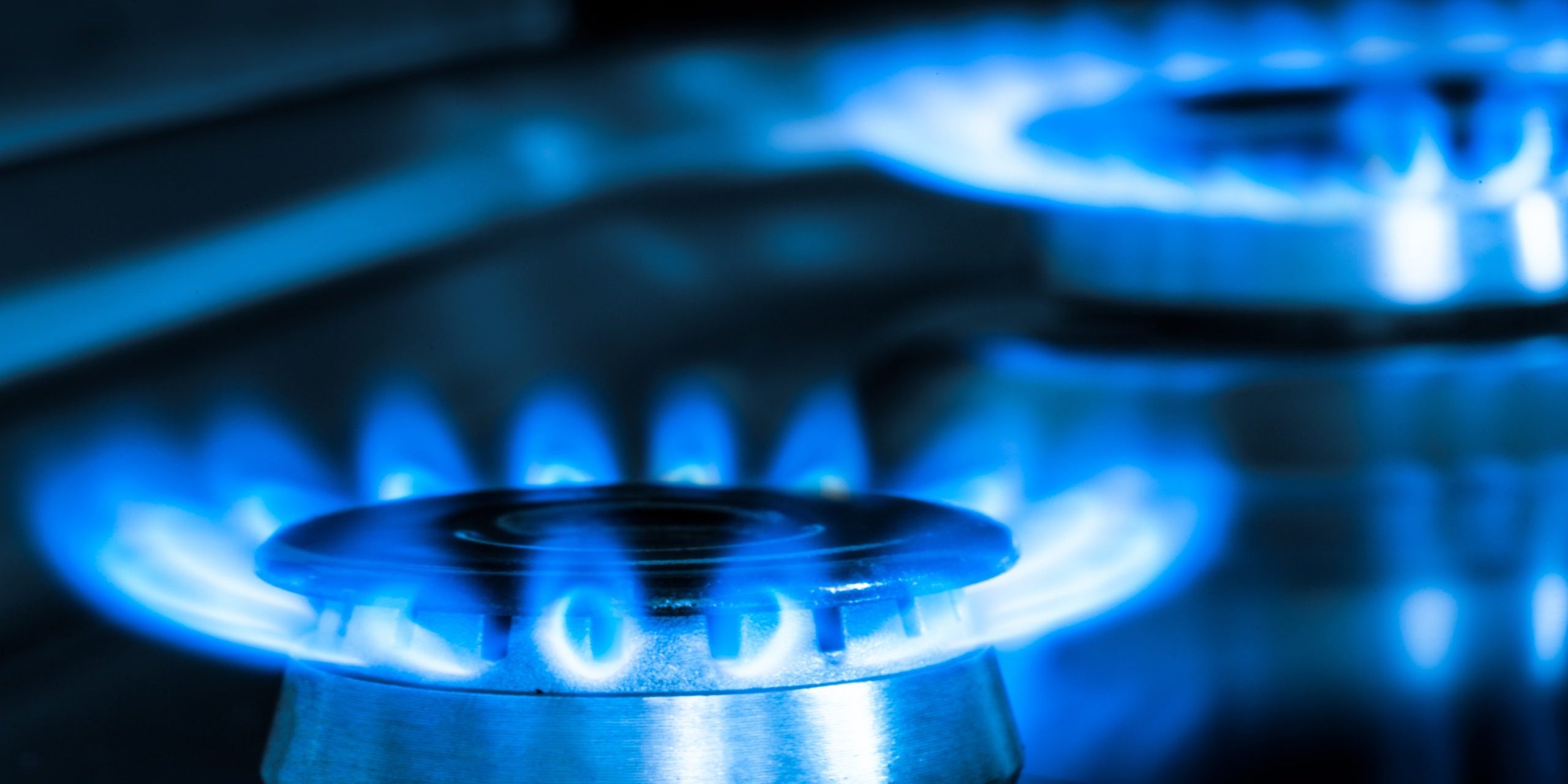 Gas Burners with Blue Flames