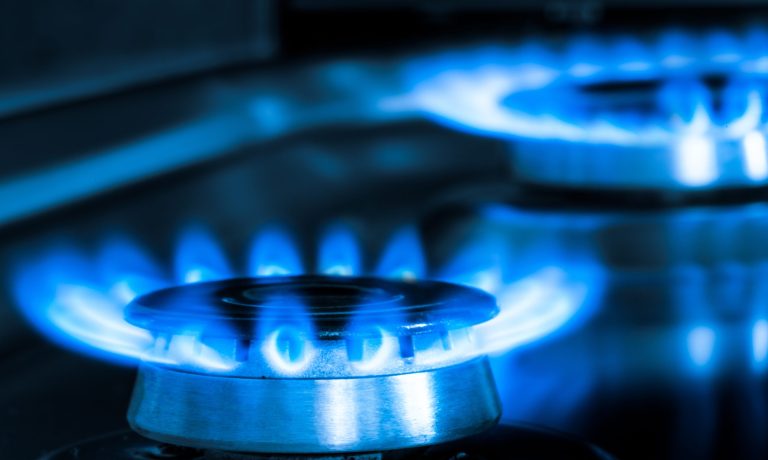 Gas Burners with Blue Flames