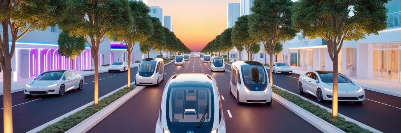 Una ciudad inteligente con carros a gas natural