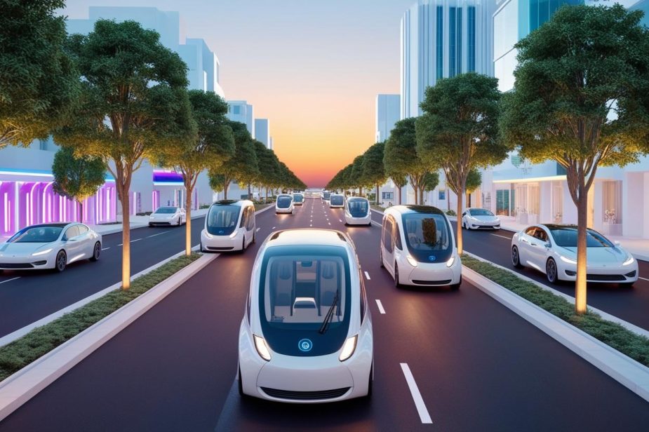 Una ciudad inteligente con carros a gas natural