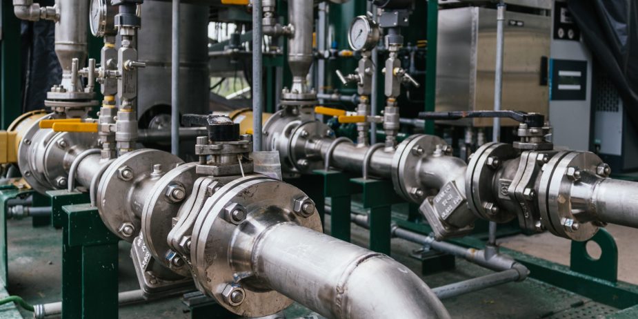 Closeup shot of a cylindrical grinder – industrial concept