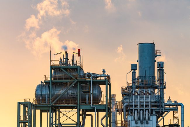 industrial plant  area.