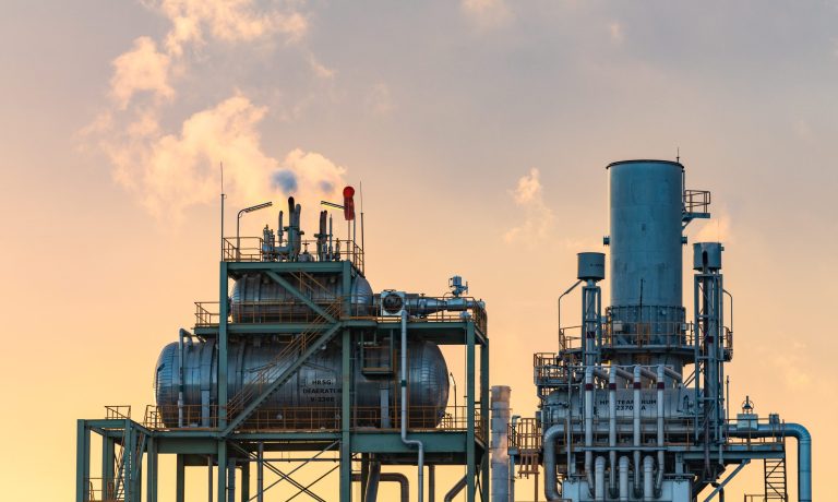 industrial plant area.