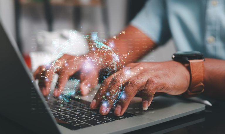 concept of achieving goals Businessman presenting business inves