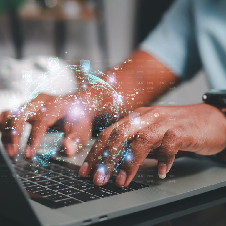 concept of achieving goals Businessman presenting business inves