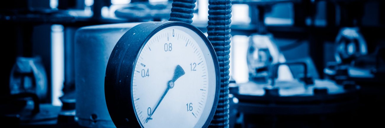 steel pipelines and cables in a plant