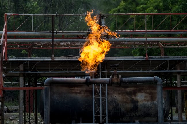 blaze fire flame from gas pipe