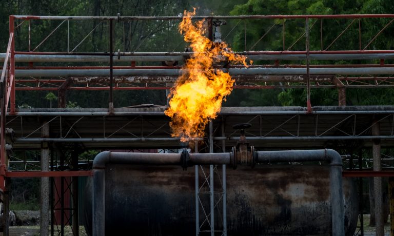 blaze fire flame from gas pipe