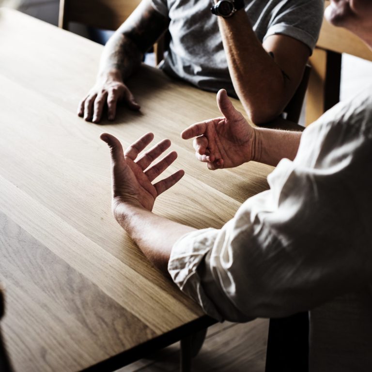 Diverse friends gathering together