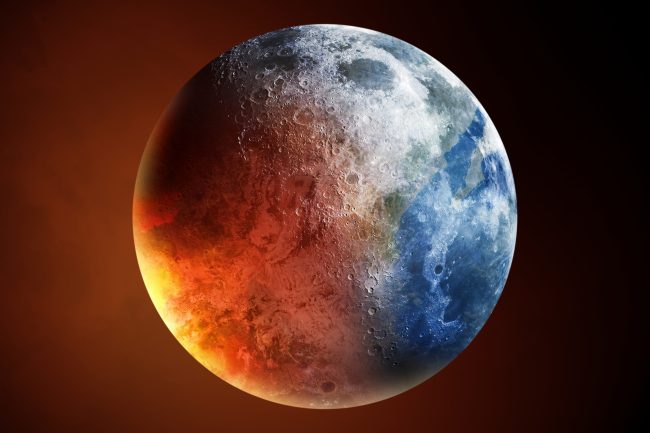 Overheating planet earth global warming campaign mixed media