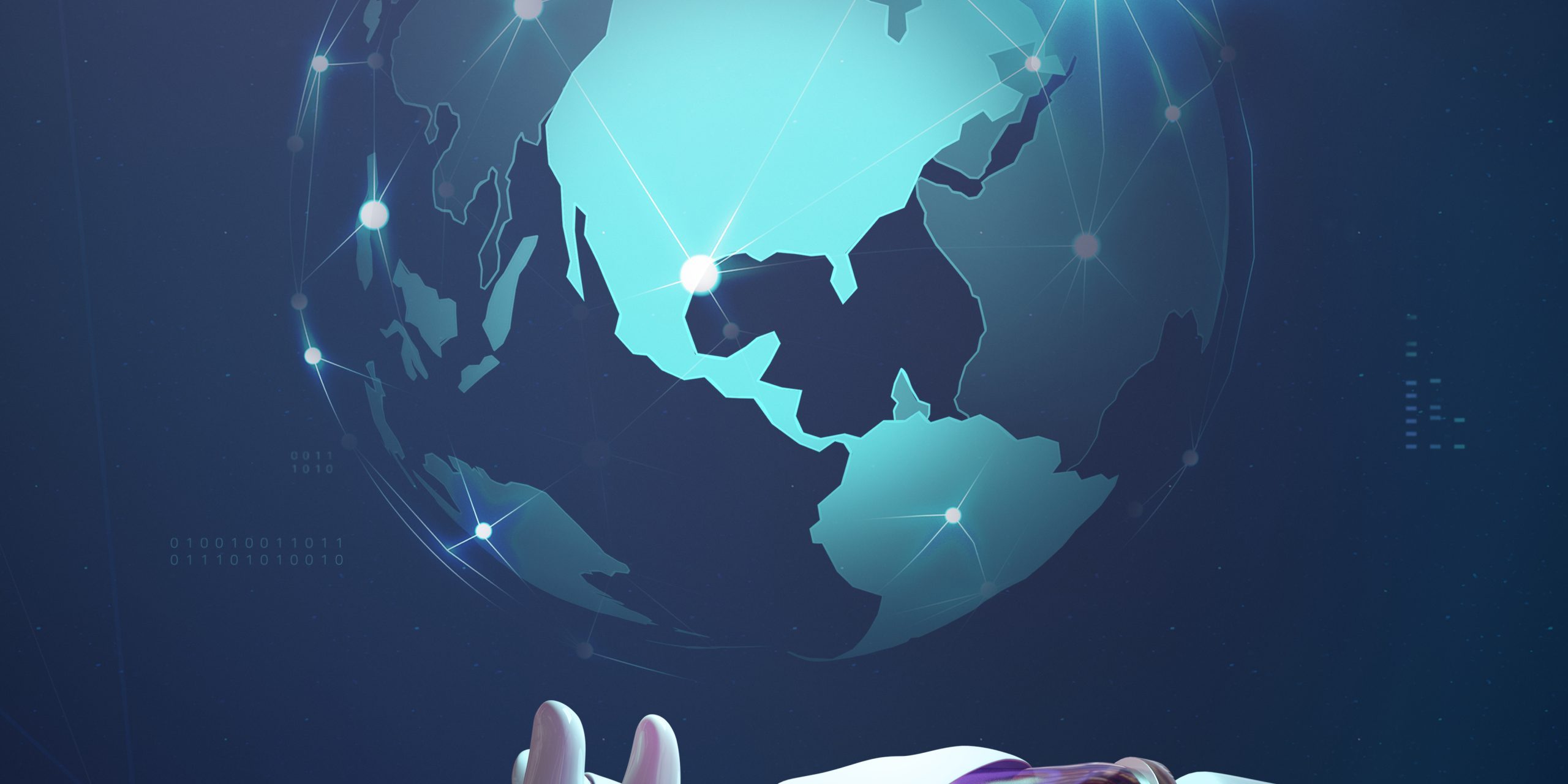 Technology global AI race, information network connection